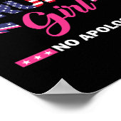 Yes私はトランプ女の子No謝罪2024選挙Wo ポスター (角)