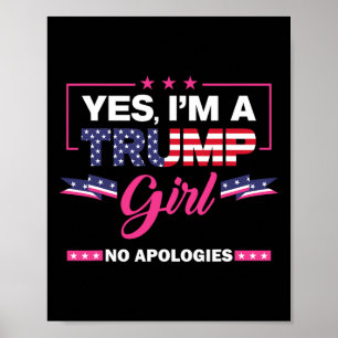 Yes私はトランプ女の子No謝罪2024選挙Wo ポスター