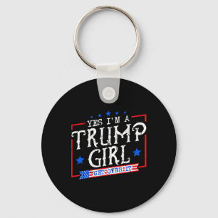 Yes私はトランプSのための贈り物Itを乗り越えるトランプの女の子 キーホルダー