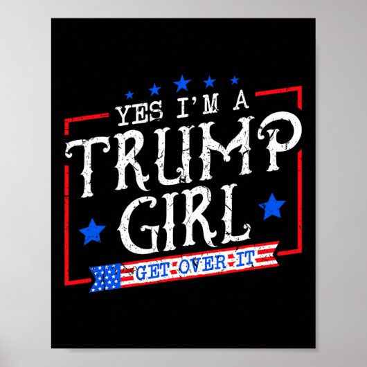 Yes私はトランプSのための贈り物Itを乗り越えるトランプの女の子 ポスター (正面)