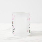 Yes私はプリンセスです フロストグラスマグカップ (中央)