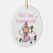 Yes私はプリンセス セラミックオーナメント (右)