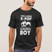 yes私はポップ・アートのkとyes私は男の子Kマーチポップ・アートのk p Tシャツ (正面)