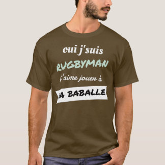 Yes私はラババールに私は好遊きRUGBYMANである Tシャツ