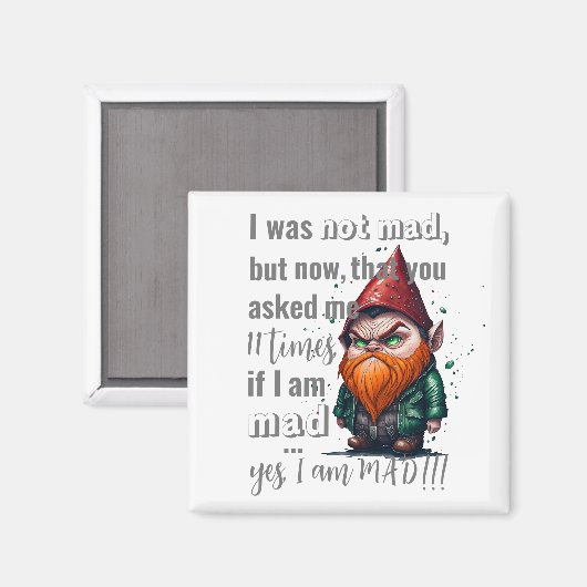 Yes私は不機嫌! マグネット (正面/裏面)