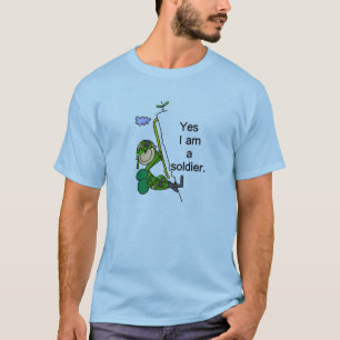 Yes私は兵士です Tシャツ