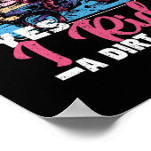 Yes私は女の子のYes私はダートバイクに乗る ポスター (角)