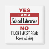 Yes私は学校司書だ マグネット (正面)