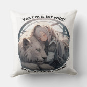Yes私は少しワイルド！ クッション (裏面)