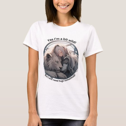 Yes私は少しワイルド！ Tシャツ (正面)