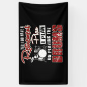 Yes私は引退する計画を持っているドラミングを計画 横断幕 (縦)