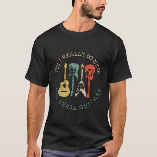Yes私は本当にこれらのギタギタを必要おもしろいとする Tシャツ (正面)