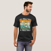 Yes私は本当にこれらのツールを必要とする木工カープ Tシャツ (正面フル)