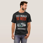 Yes私は本当にこれらのビーグルビーグル犬をすべて必要とする Tシャツ (正面フル)