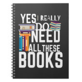 Yes私は本当にこれらの本を必要としている ノートブック (正面)