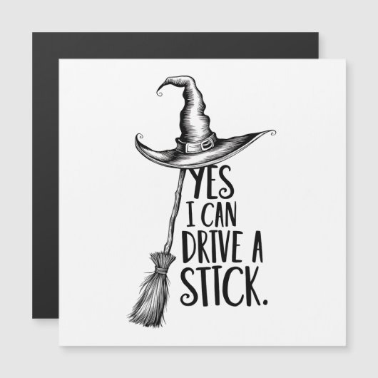 "Yes私は棒を運転することができる"魔女プン (正面/裏面)