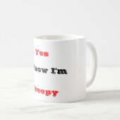 Yes私は気色悪いです コーヒーマグカップ (正面右)
