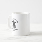 Yes私は水気道学の水泳の一つである コーヒーマグカップ (正面左)