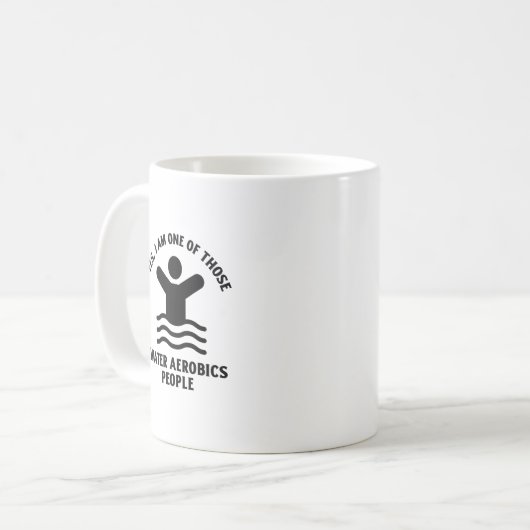 Yes私は水気道学の水泳の一つである コーヒーマグカップ (正面左)