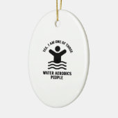 Yes私は水気道学の水泳の一つである セラミックオーナメント (左)