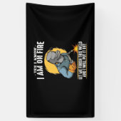 Yes私は燃えている知っている 横断幕 (縦)