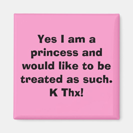 Yes私は王女でトレードしたい… マグネット (正面)