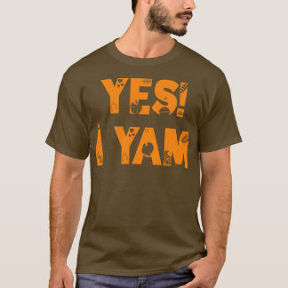Yes私は私のサツマイモを一致するカップルのためにヤマイサツマイモ Tシャツ