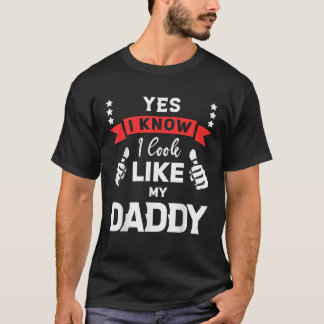 Yes私は私のパパの父の日のように見える知おもしろいっている Tシャツ