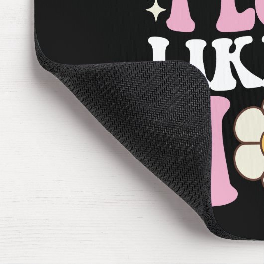 Yes私は私の母のように見えるGroovy母の日 マウスパッド (コーナー)