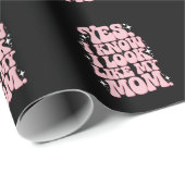 Yes私は私の母のように見えるGroovy母の日 ラッピングペーパー (ロールコーナー)