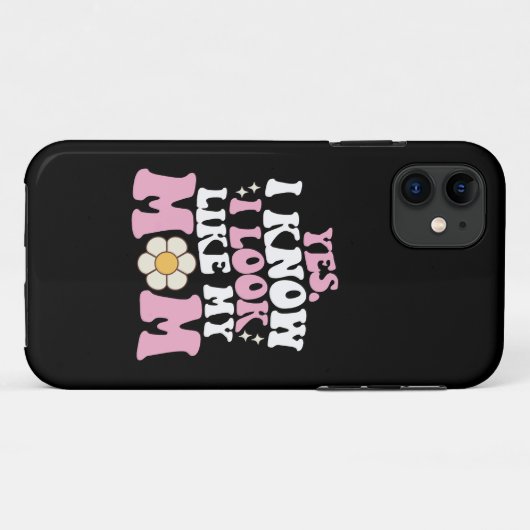 Yes私は私の母のように見えるGroovy母の日 Case-Mate iPhoneケース (裏面(横))