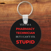 Yes私は薬局の技術者だが、私は修正できない キーホルダー (正面)