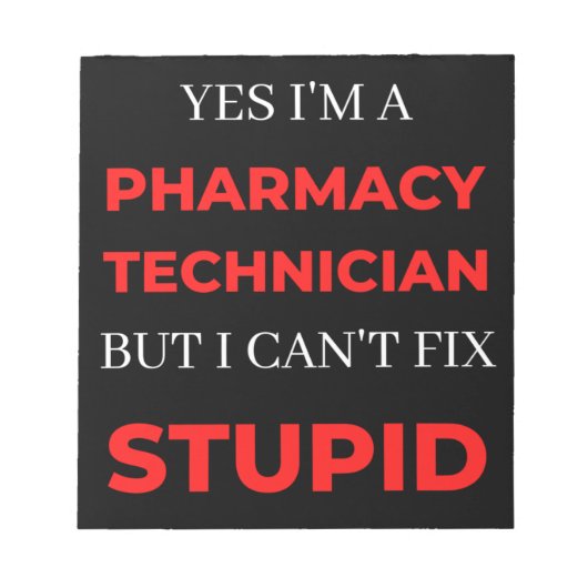Yes私は薬局の技術者だが、私は修正できない ノートパッド (正面)