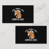 Yes私は馬のように臭いいいえ私は考えていない 名刺 (正面/裏面)