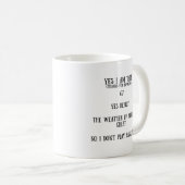 Yes私は高い6' 7マグです コーヒーマグカップ (正面右)