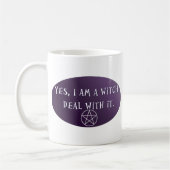 Yes私は魔女だ扱え！ コーヒーマグカップ (左)