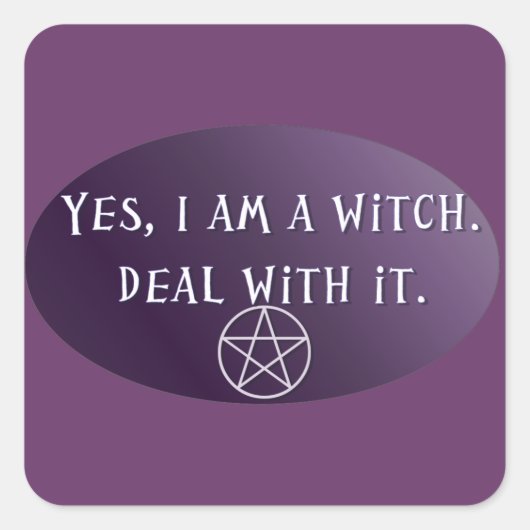 Yes私は魔女だ扱え！ スクエアシール (正面)