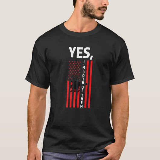 Yes私は2人ともアルバニア語 Tシャツ (正面)