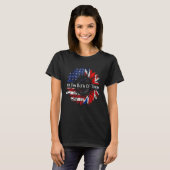 Yes私は2人とも半分アメリカ英語DN Tシャツ (正面フル)