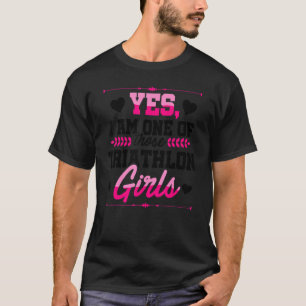 Yes私は、これらのトライアスロン女子のランニング泳ぎの一つである Tシャツ