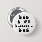 Yes私はASLの#USAPatriotGraphicsの©無視しています 缶バッジ (正面&裏面)