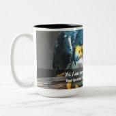 Yes私もその《鳥》ハヤブサだ！ツートーンCof ツートーンマグカップ (左)