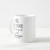 yes私実在は不動産yesを販売する私はそれが良いトートバッグ コーヒーマグカップ (正面左)