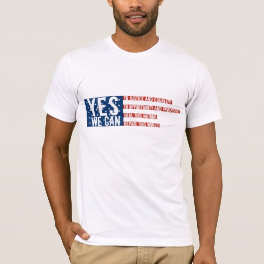 YES私達でき旗v2 Tシャツ (正面)