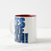 「Yes私達はできます!」 オバマ2008のマグ ツートーンマグカップ (正面左)