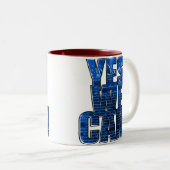 「Yes私達はできます!」 オバマ2008のマグ ツートーンマグカップ (正面右)