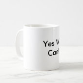 Yes私達はできます! コーヒーマグカップ (正面左)