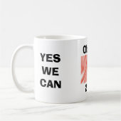 YES私達はできます! コーヒーマグカップ (左)