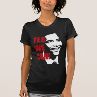 Yes私達はバラック・オバマのワイシャツできます Tシャツ