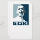 Yes私達はポスター1をしました 便箋 (正面/裏面)